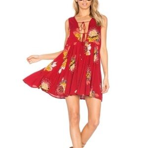 Free People Lovely Day Floral Print Tunic/Dress - Size S